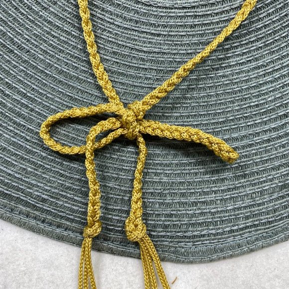 Blue Gray Wide Brim Flat Top Sun Hat main image 2